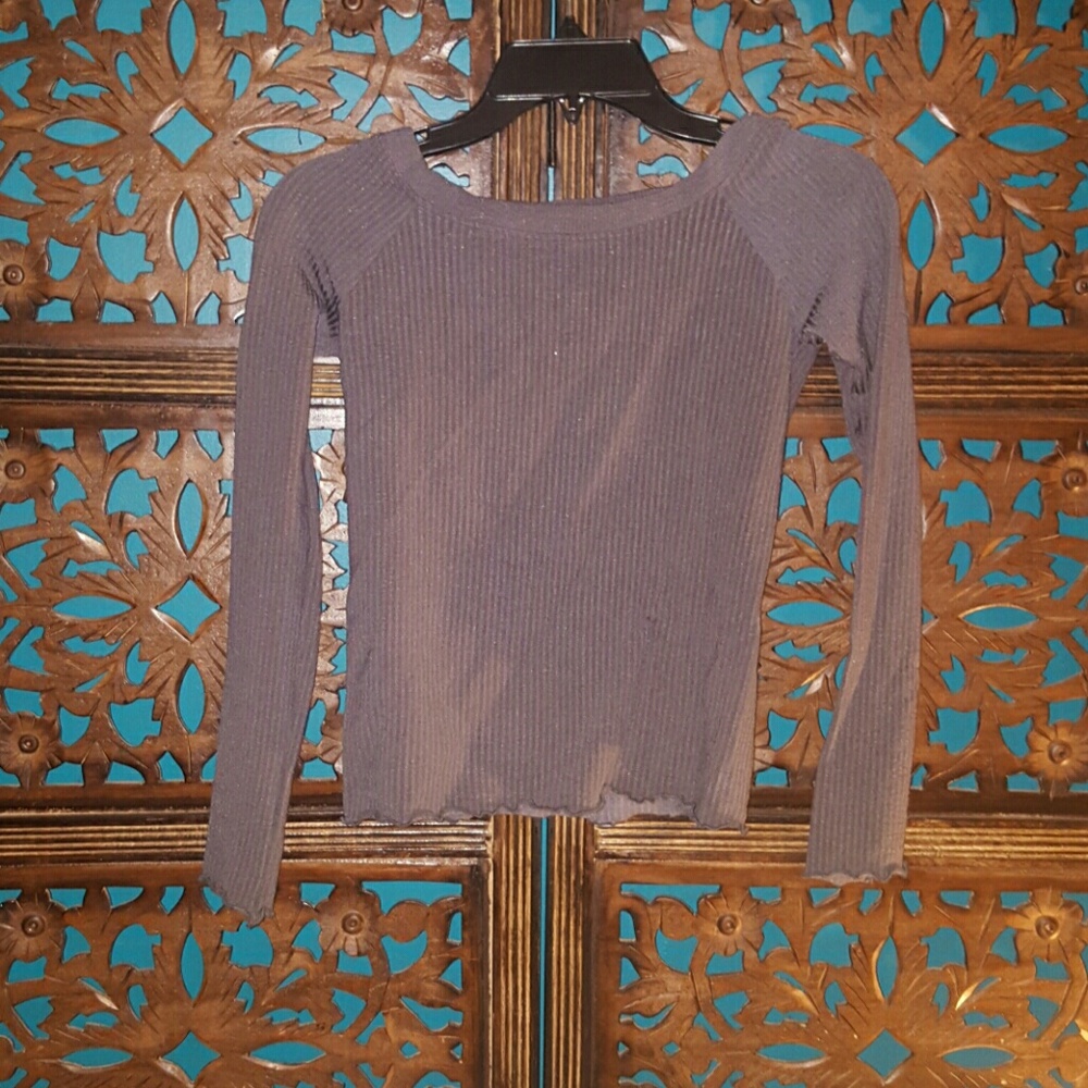 INTIMATELY FREE PEOPLE ribbed open back shirt